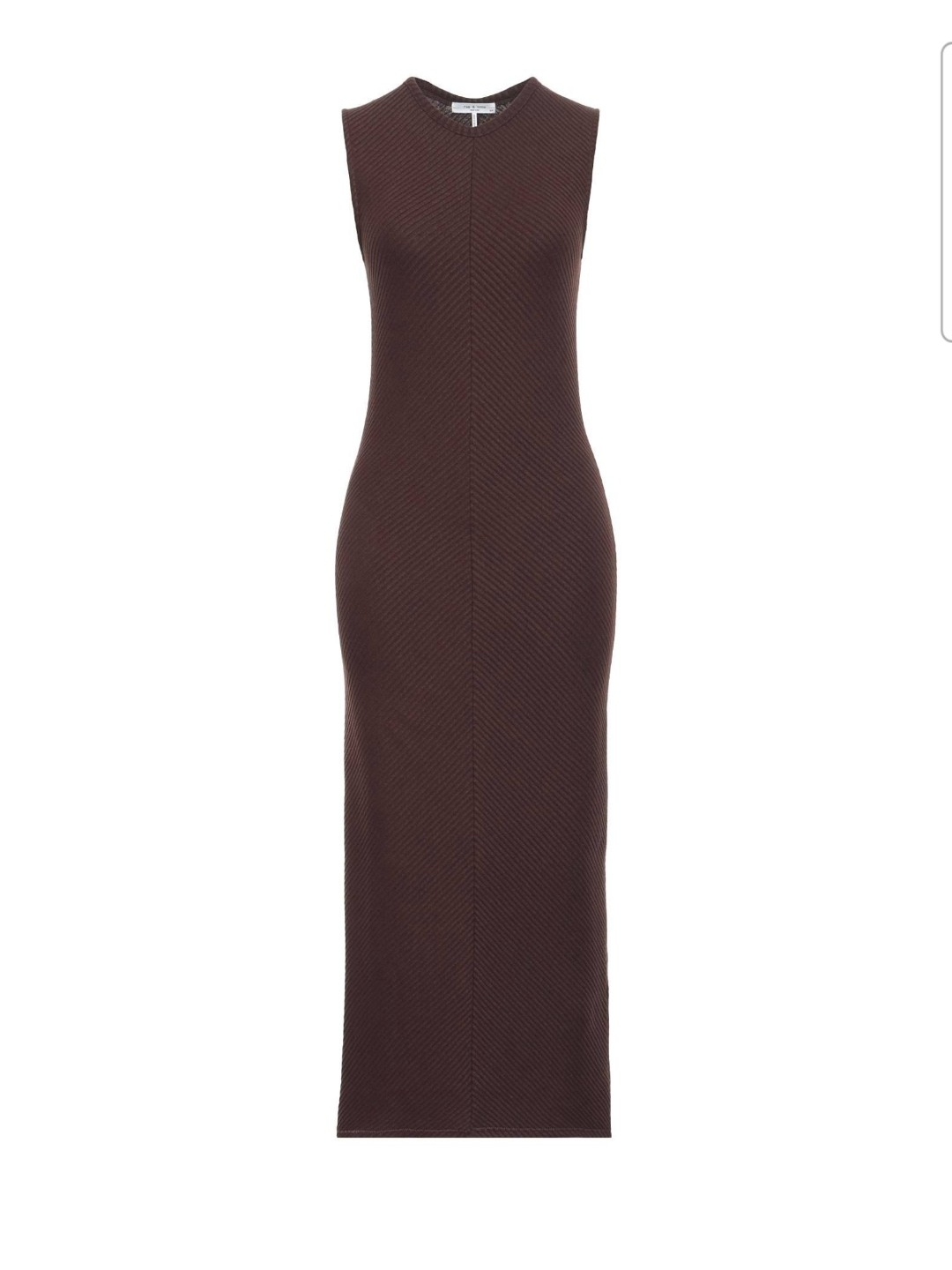 Rag & Bone Sleeveless Ribbed Maxi Dress - Brown